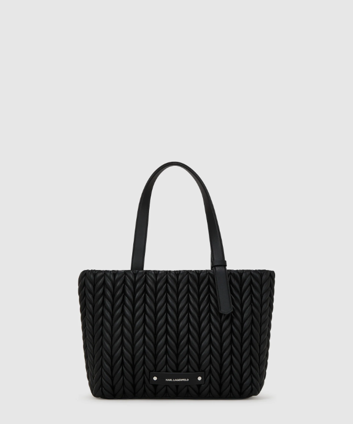 Bolso mediano K/Weave negro niquel